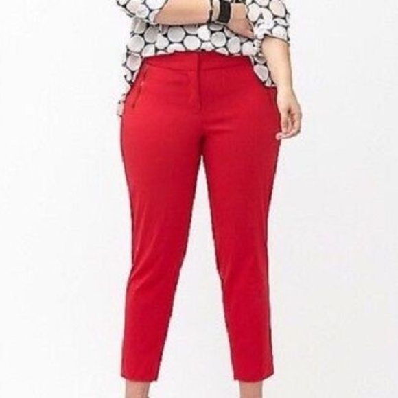 Lane Bryant Pants - Lane Bryant Ankle Pants Stretch Zipper Size 28